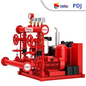 Alternative view of Cụm bơm PCCC tích hợp chạy dầu diesel PDJ 8.6-100HP