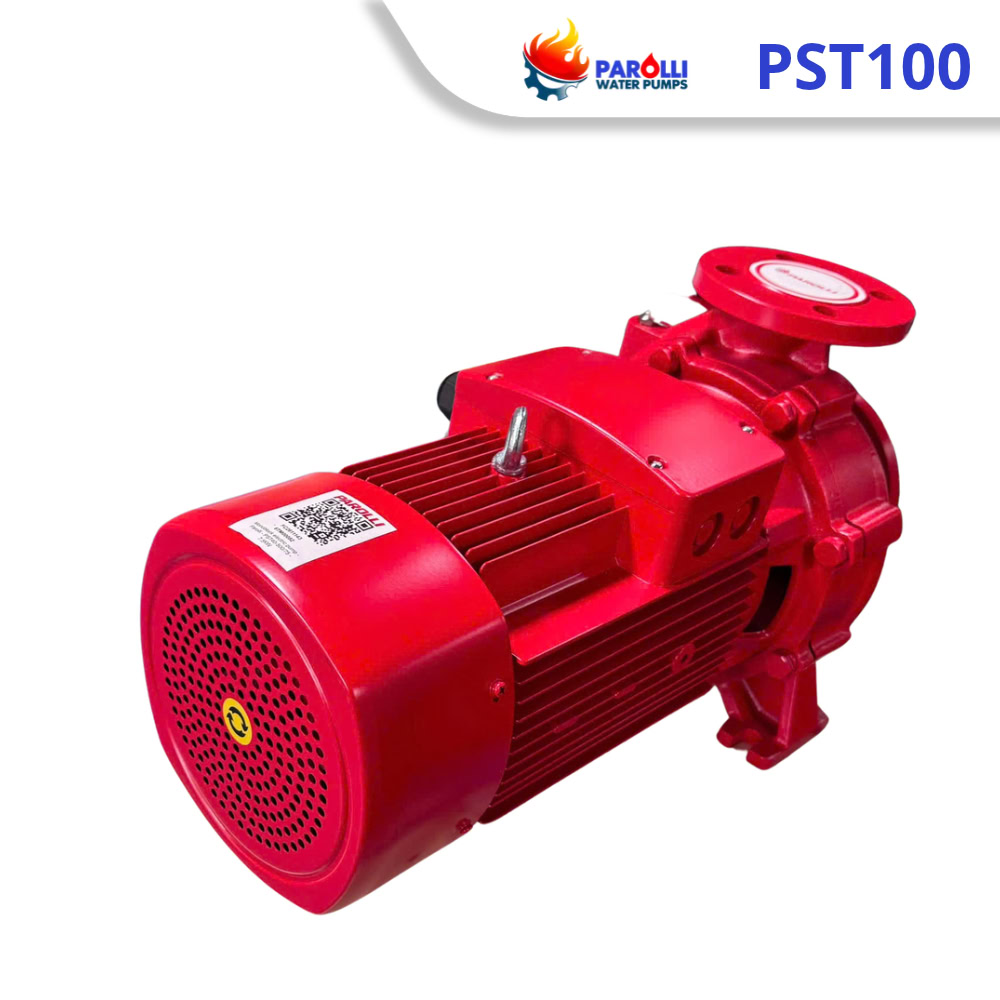 Máy bơm chữa cháy đầu hút cuối liền trục chạy điện PST100