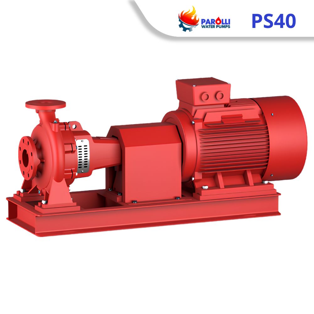 Máy bơm chữa cháy đầu hút cuối rời trục chạy điện PS40 3kW-18,5kW - Ảnh 2