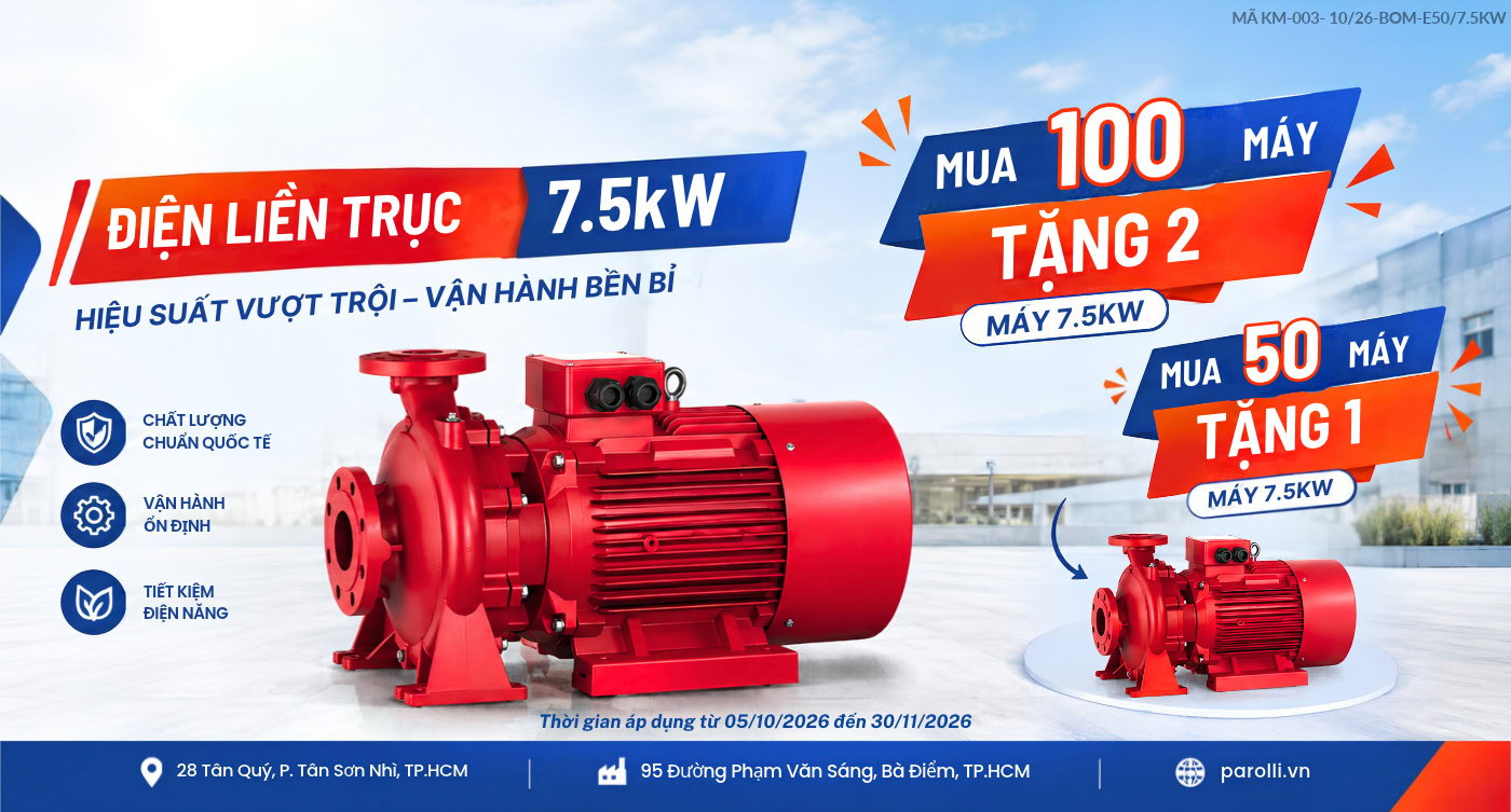 khuyen mai parolli 7.5kw